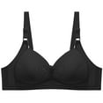 thumbnail image 1 of Darzheoy Wire-Free Bra for Women Solid Color Comfortable Hollow Out Perspective Bra Underwear No Rims High Impact Bras for Women 44/100D, 1 of 3