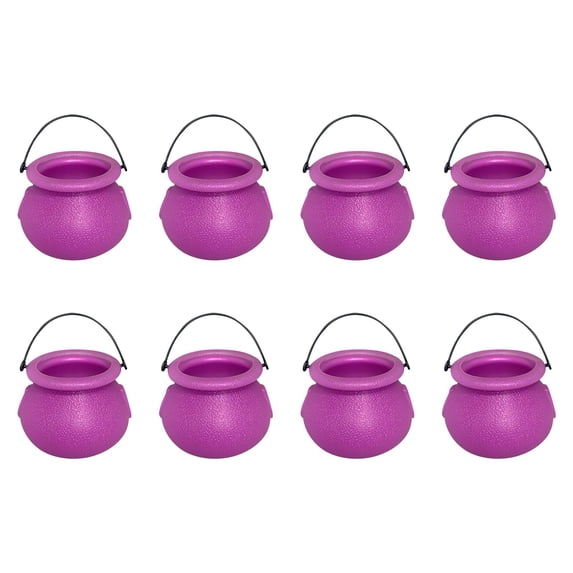 Darzheoy Witch Bucket Set Mini with Jars for Halloween Festive Tabletop and Party Decoration Props