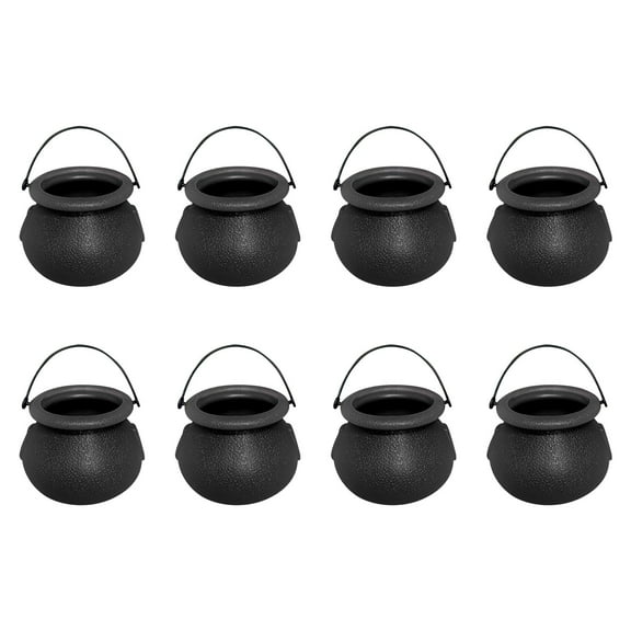 Darzheoy Witch Bucket Set Mini with Jars for Halloween Festive Tabletop and Party Decoration Props