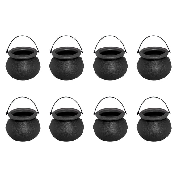 Darzheoy Witch Bucket Set Mini with Jars for Halloween Festive Tabletop and Party Decoration Props