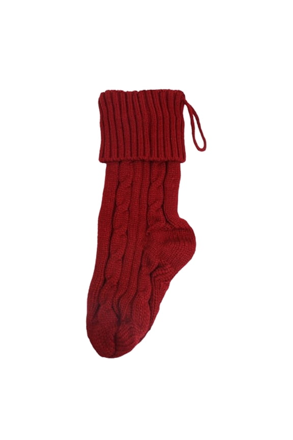 Women's Christmas Socks Knit Thickening Solid Color Candy-Bag Casual Gifts Versatile Winter Socks