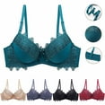 thumbnail image 1 of Darzheoy Women's Lace With Color Sexy Double Breasted Womens Bra 40/90BC, 1 of 8