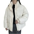 thumbnail image 1 of Darzheoy Women's Long Winter FauxFur Coat Puffer Warm Jacket with Detachable Hood, 1 of 4