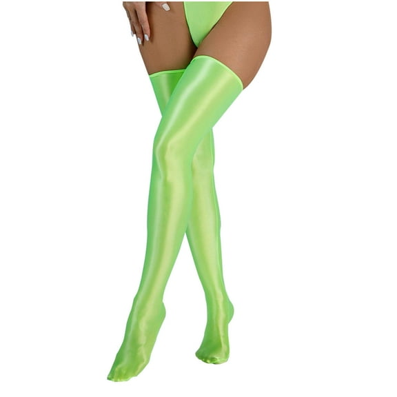 Darzheoy Women's Pantyhose Solid Color High Elastic Versatile Breathable Comfortable Bright And Glossy Long Bottom Stockings