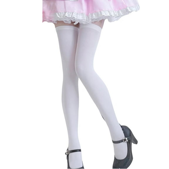 Darzheoy Women's Stockings Solid Color Long Tube Over The Knee Thickening Cotton Comfortable Breathable Socks