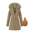 thumbnail image 1 of Darzheoy Women's Winter Windproof Warm Down Coats Waterproof Button Thicken Hooded fashions Puffer Jacket, 1 of 1