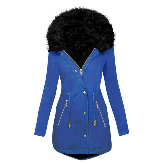 Darzheoy Women's Winter Windproof Warm Down Coats Waterproof Button Thicken Hooded fashions Puffer Jacket