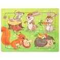 thumbnail image 1 of Darzheoy Wooden Puzzles for Kids Ages 3-7, 12 Pieces Farm, Animals Theme Wood Jigsaw Puzzles, Preschool Educational Brain Teaser Toys for Boys and Girls, 1 of 2