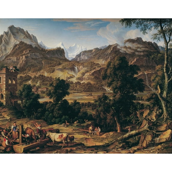 Das Berner Oberland (1815) Poster Print by Joseph Anton Koch (24 x 36)