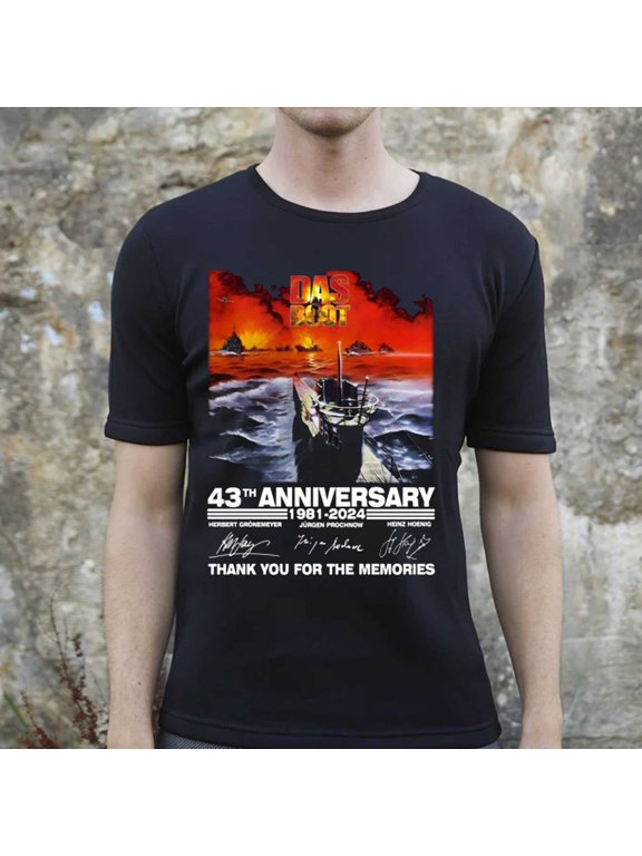 Das Boot 43th Anniversary 1981-2024 Thank You For The Memories T-shirt