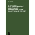 thumbnail image 1 of Das Ehescheidungsrecht Kraft Landesherrlicher Machtvollkommenheit: [1.] Eine Rechtliche Erörterung (Hardcover), 1 of 1