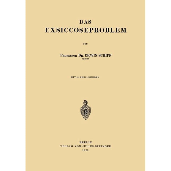 Das Exsiccoseproblem, (Paperback)