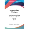 thumbnail image 1 of Das Gotteshaus Wettingen : In Vertheidigung Seines Eigenthums Und Seines Rechtes (1836) (Paperback), 1 of 1