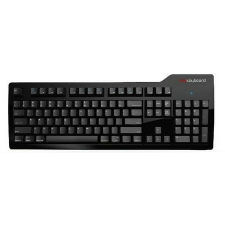 Das Keyboard - Model S Professional Full-size Wired Mechanical Cherry MX Blue Clicky Switch Keyboard for Mac - Black