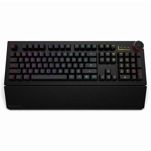 Das Keyboard DKPK5QSP0GZS0USX The Second Generation 5QS Smart RGB Mechanical Keyboard with Gamma Zulu Switches