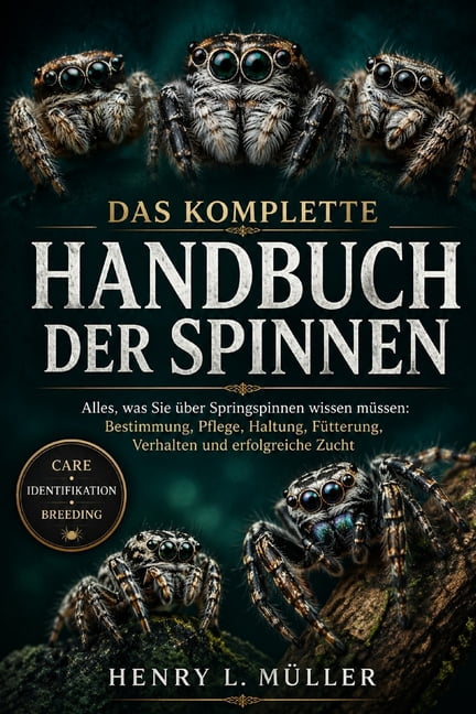 Das Komplette Handbuch Der Spinnen: Alles, was Sie Ã¼ber Springspinnen wissen mÃ¼ssen: Bestimmung, Pflege, Haltung, FÃ¼tter, (Paperback)