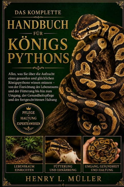 Das Komplette Handbuch FÃ¼r KÃ¶nigspythons: Alles, was Sie Ã¼ber die Aufzucht eines gesunden und glÃ¼cklichen KÃ¶nigspythons , (Paperback)