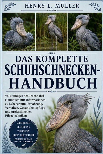 Das Komplette Schuhschnecken-Handbuch: VollstÃ¤ndiges Schuhschnabel-Handbuch mit Informationen zu Lebensraum, ErnÃ¤hrung, , (Paperback)