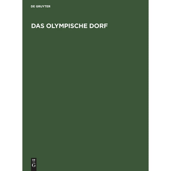 Das Olympische Dorf (Hardcover)