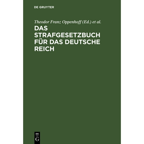 Das Strafgesetzbuch für das Deutsche Reich, (Hardcover)