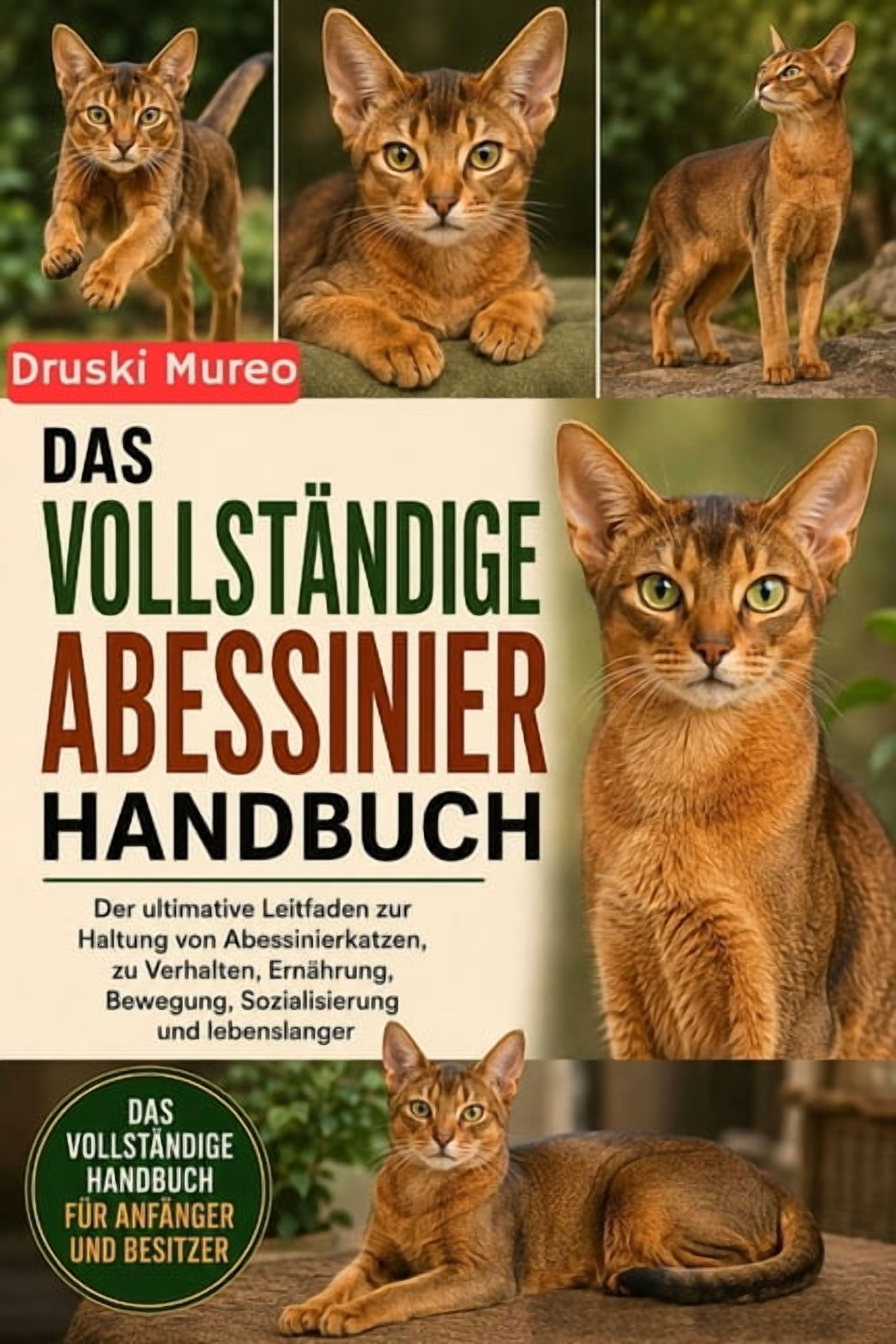 Das Vollständige Abessinier-Handbuch: Der ultimative Leitfaden zur Haltung von Abessinierkatzen, zu Verhalten, Ernährung, (Paperback)