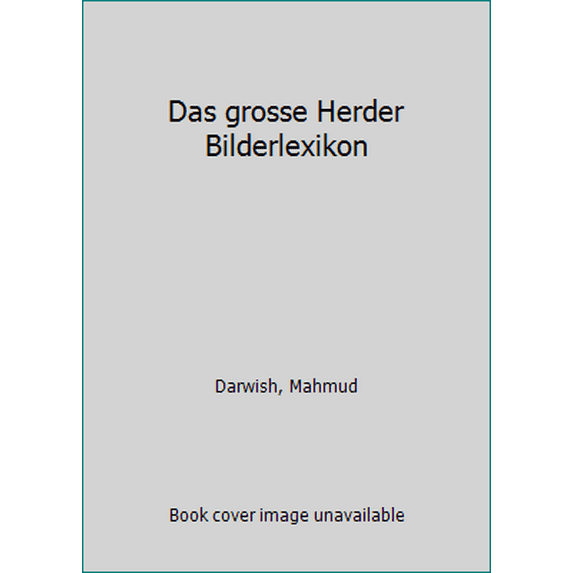 Pre-Owned Das grosse Herder Bilderlexikon (Hardcover) 3451705001 9783451705007