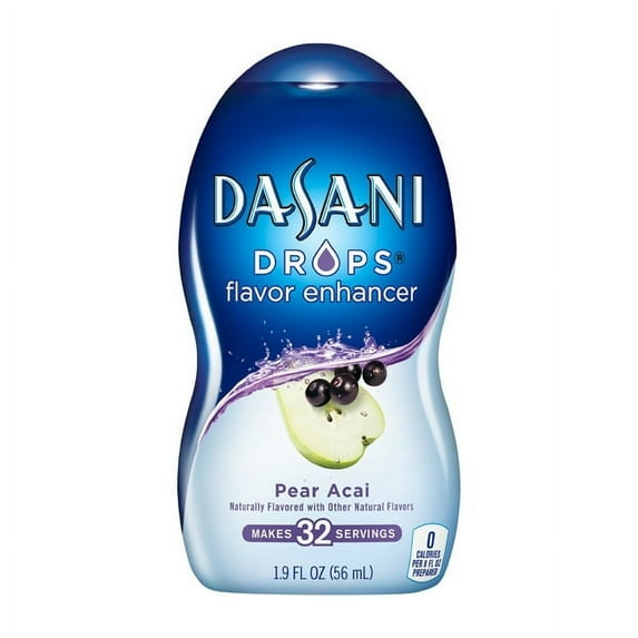 Dasani Drops 1.9 oz Plastic Bottles - Pack of 6 - Pear Acai