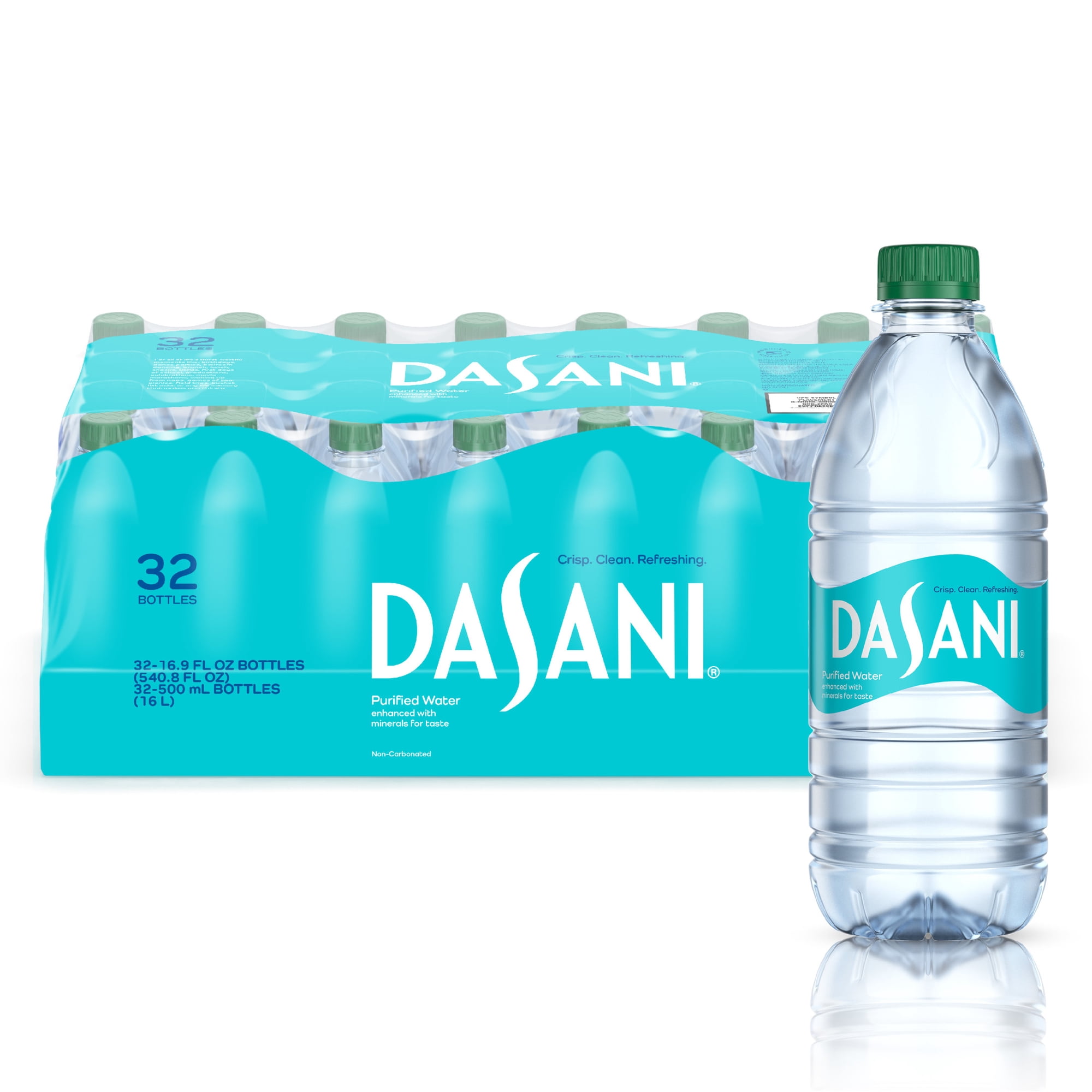 Dasani Purified Water 32-Pack, 16.9 fl oz bottles