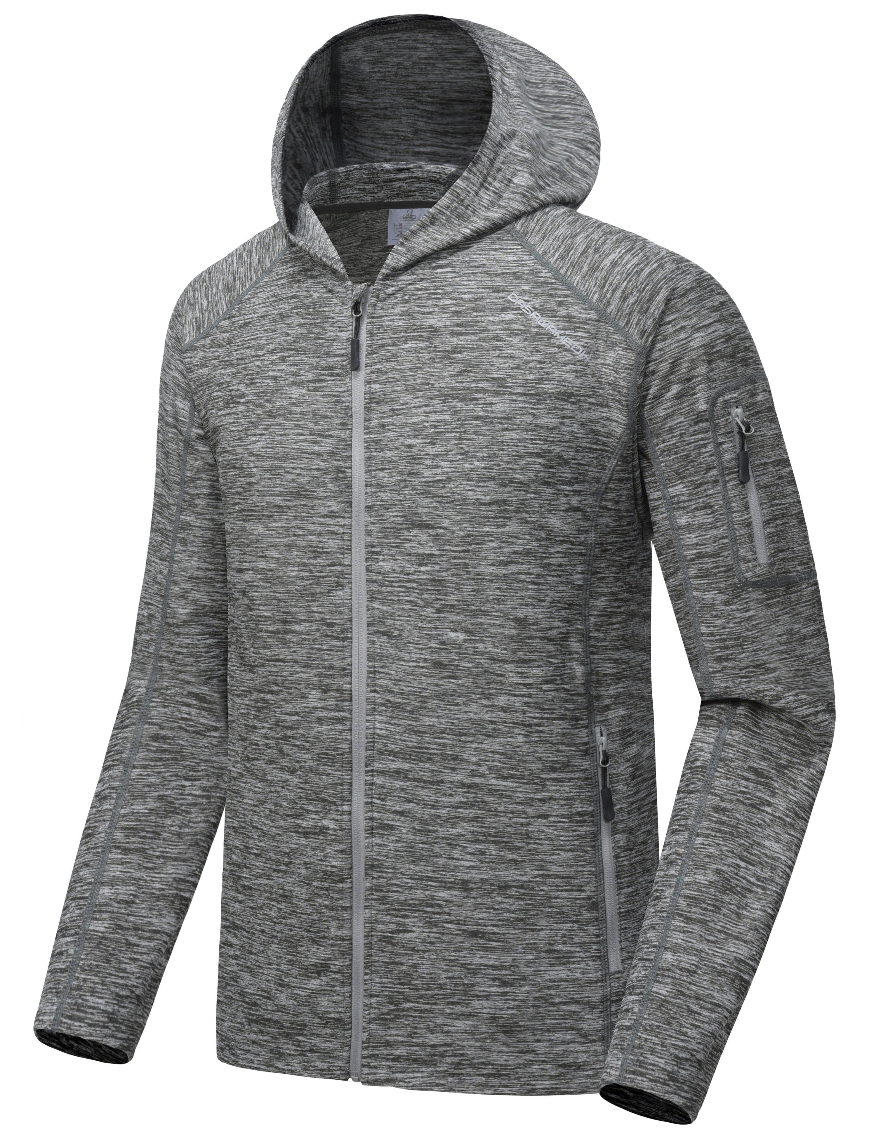 Dasawamedh Men's Running Sport Track Hooded Jacket Full Zip
