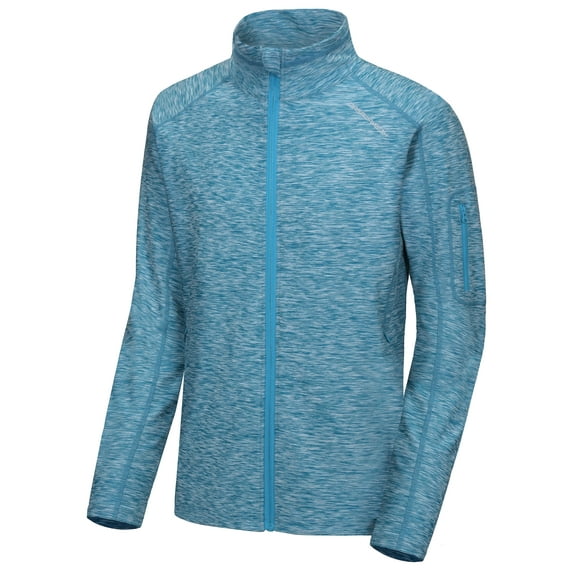 Dasawamedh Men's Running Sport Track Jacket Full Zip Workout Athletic Fitness Jackets for Training Tile Blue Heather S