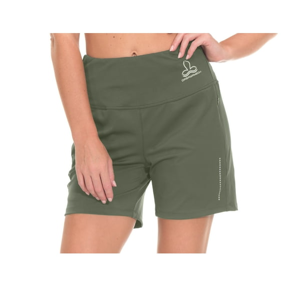 Dasawamedh Women's 5 Inch High Waisted Shorts with Pockets Yoga Running Workout Gym Athletic Size XS