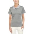 thumbnail image 1 of Dasawamedh Women's Quick Dry Golf Shirt Short Sleeve Polo Shirt Stretch Moisture Wicking UV Protection Sports Tennis T-Shirt Grey Heather M, 1 of 7