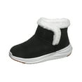 thumbnail image 1 of Dasayo Black Booties for Women Snow Ankle Furry Comfy Winter Casual Slip on Shoes Women's Shoes 36, 1 of 8