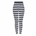 thumbnail image 1 of Dasayo Black Leggings for Women Casual High Waist Long Slim-Leg Leggings Striped Buttery Soft Trousers Womens Slacks S, 1 of 9