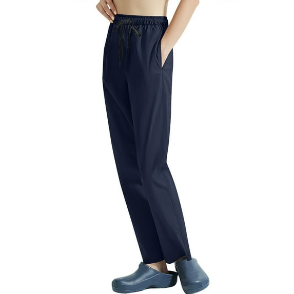 Dasayo Blue Womens Pants Joggers High Rise Slim Straight Sweatpants Drawstring Gym Athletic Pants Women Sweatpants L