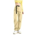 thumbnail image 1 of Dasayo Cargo Pants for Women Trendy Hiking Waterproof Yellow Pockets Windbreaker Winter Pants Sweatpants Women S, 1 of 5