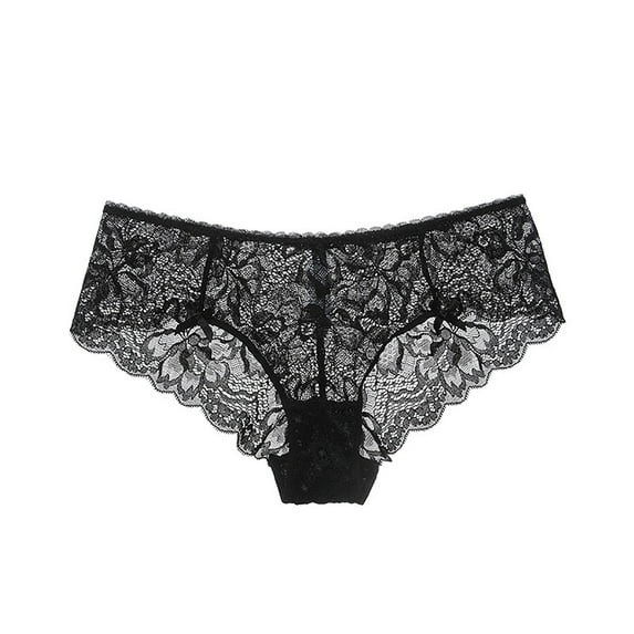 Dasayo Cheeky Women's Lingerie, Sleep & Lounge Briefs Lace Cutout See Thru Lingerie Underpants for Women L