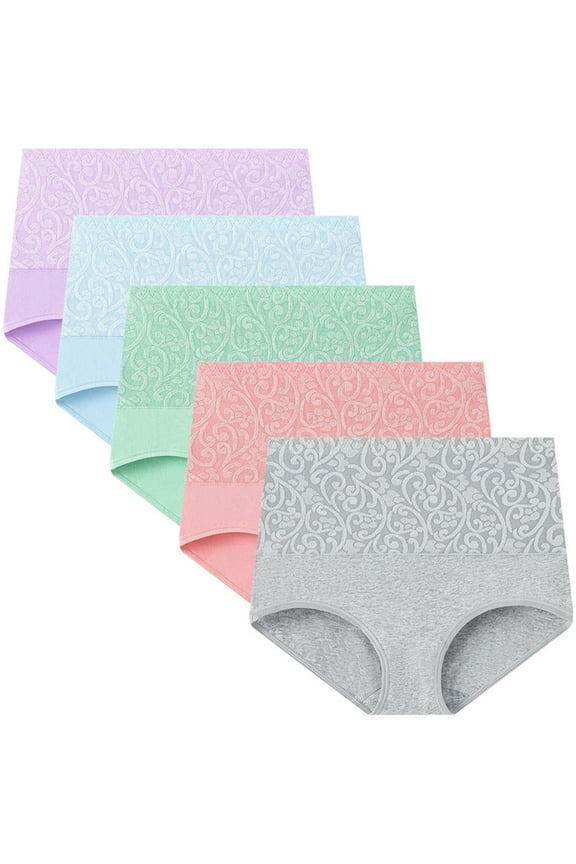 Cotton Panties for Women under $ 2 Plus Size Retro High Cut Panties Hipster Underwear for Women XXXL