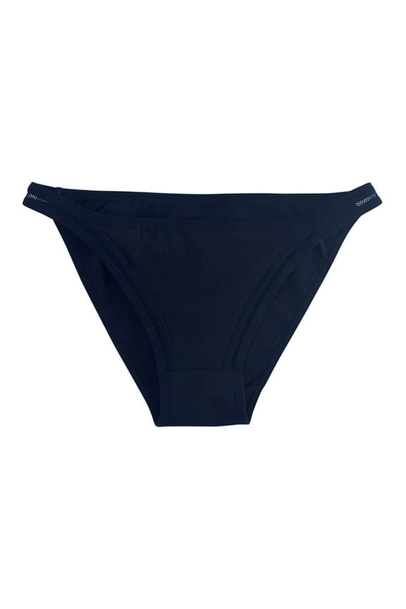 Cotton Women Panties Black V-Strings Solid Mid Waist Cheeky Hipster Underpants for Women Hipster XL