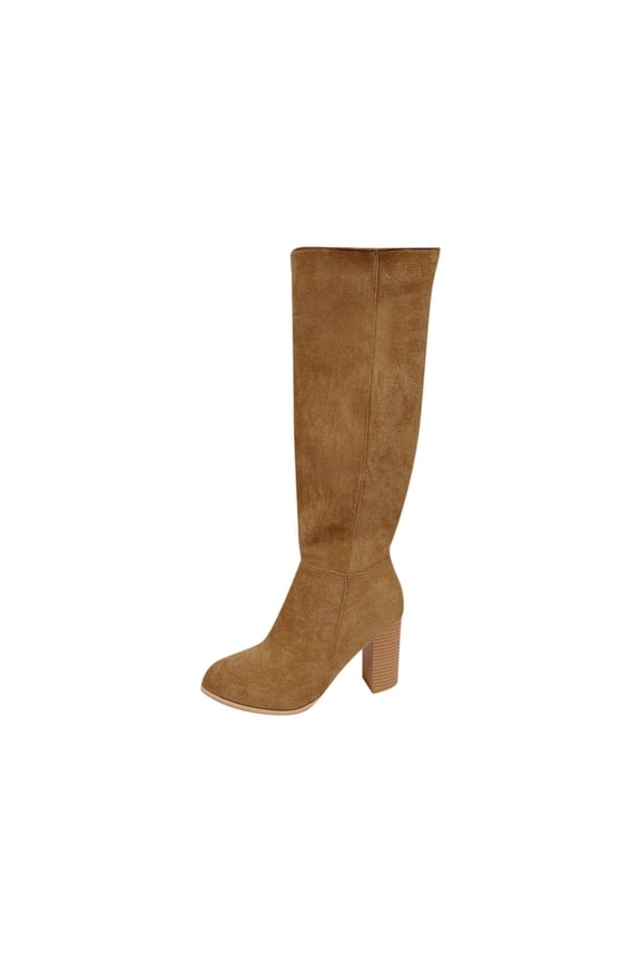 Dress Woman Boots Wide Width Mid-Calf Yellow Elegant Pointed Toe Kitten Heel Boots Ladies Shoes 40
