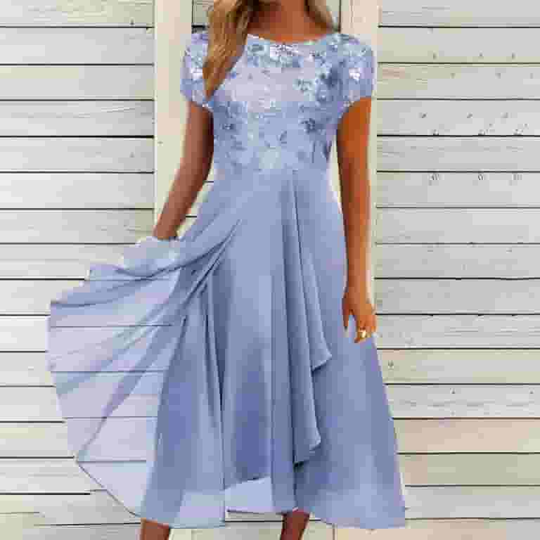 Sweet Elegant Solid Mesh Asymmetrical Collar Sleeveless Dress Dresses Sweet Elegant Solid Mesh Asymmetrical Collar Sleeveless Dress Dresses