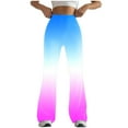 thumbnail image 1 of Dasayo Flare-Leg Womens Leggings Yoga Full High Waisted Leggings Stretch Gradient Color Trousers Womens Slacks M, 1 of 4