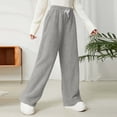 thumbnail image 1 of Dasayo Fleece Womens Pants Gray Pajama High Waist Furry Drawstring Plus Size Pants Womens Sweat Pants XL, 1 of 5