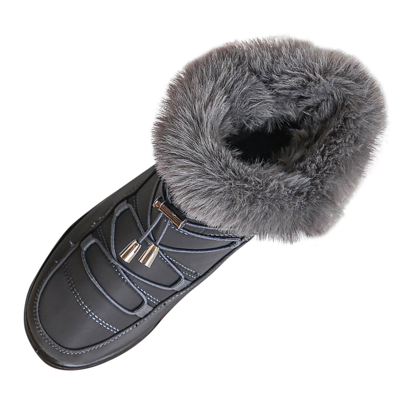 Fuzzy fur booties