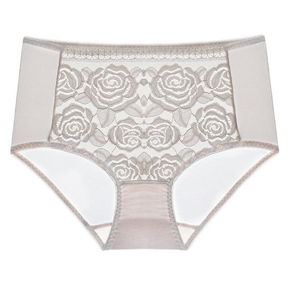 Dasayo High Cut Lingerie for Women under $5.00 Plus Size Tummy Control Full Coverage Panties Womens Underwear