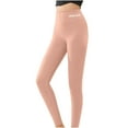 thumbnail image 1 of Dasayo High Waist Women Leggings Buttery Soft Slim-Leg Yellow Leggings Solid Thick Winter Pants Women Trouser Pants XXL, 1 of 3