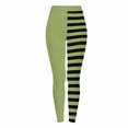 thumbnail image 1 of Dasayo High Waist Women Leggings Ultra Soft Green Slim-Leg Jeggings Soft Striped Tights Trouser Pants for Women L, 1 of 9