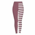 thumbnail image 1 of Dasayo High Waist Womens Leggings Pink Slim-Leg Ultra Soft Jeggings Striped Soft Stretch Trousers Women's Pants L, 1 of 9