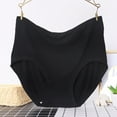 thumbnail image 1 of Dasayo Ladies Panties Black Comfortable Granny Panties Solid Underwear for Women Size L, 1 of 3