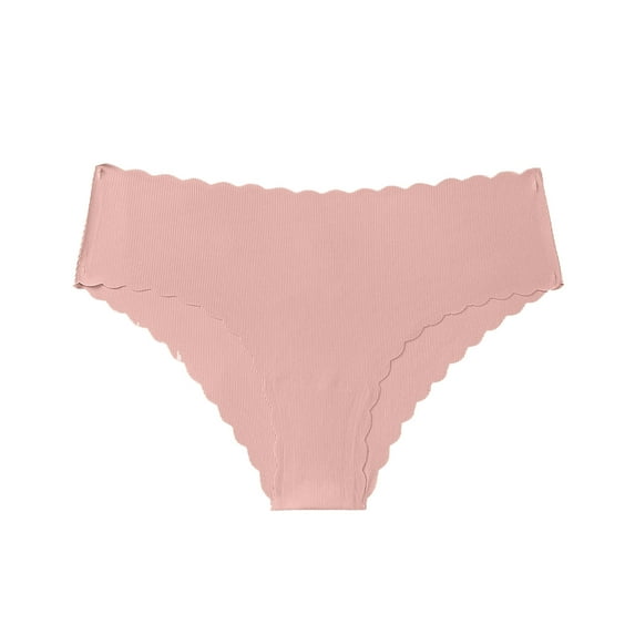 Dasayo Naughty Lingerie for Women 2025 Seamless Thong Pink G-String Cheeky Low Waist Solid Panty Women's Briefs M